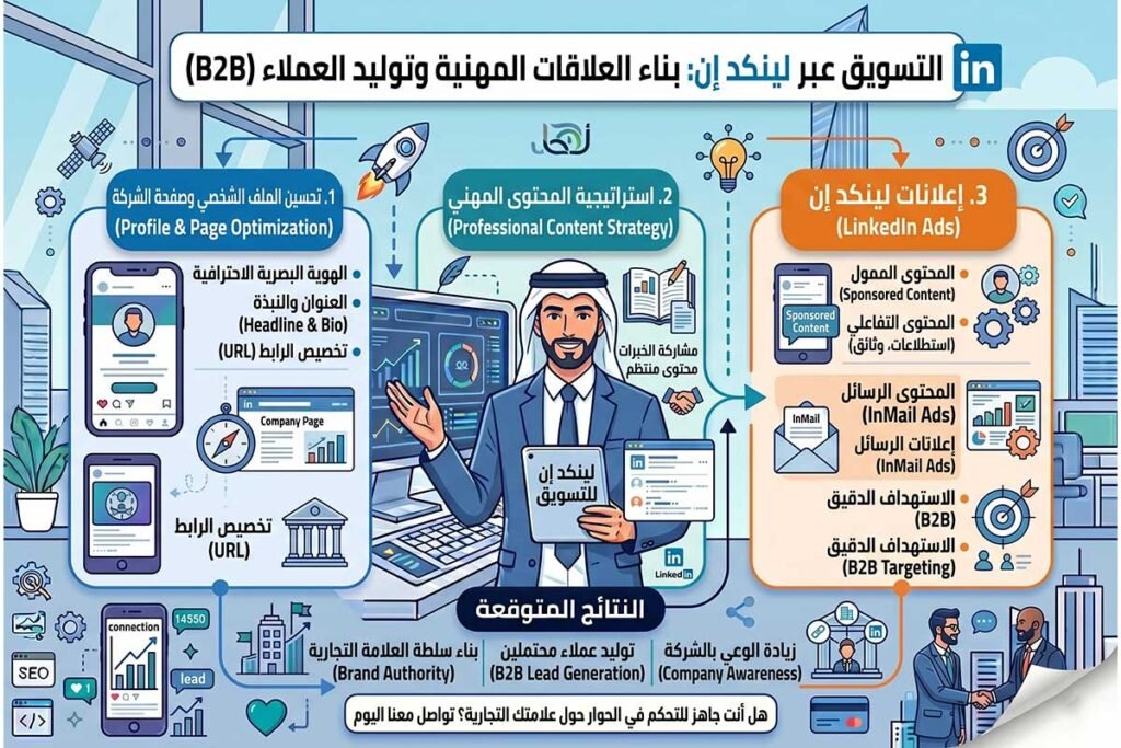 التسويق عبر لينكد إن